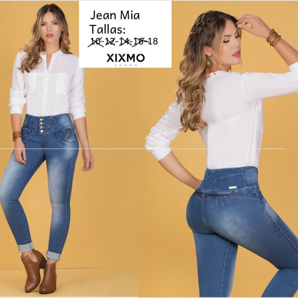 XIXMO Colombian Jeans Mia – High Waist Butt Lifting – Size 18 COL (US 14)